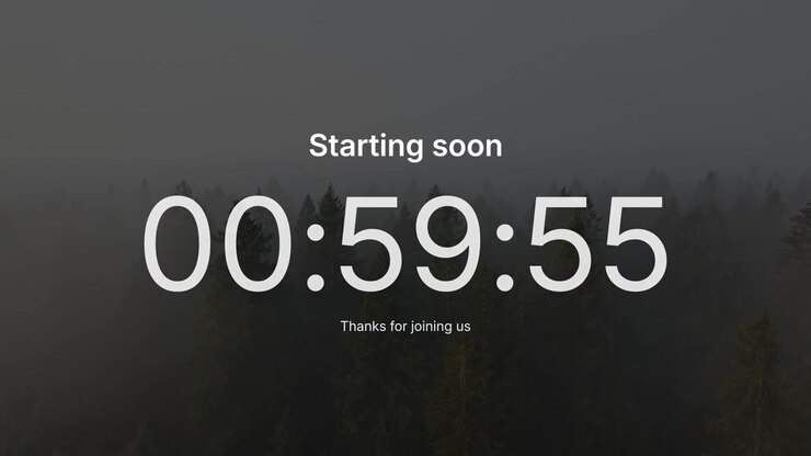 Video Overlay Countdown Horizontal