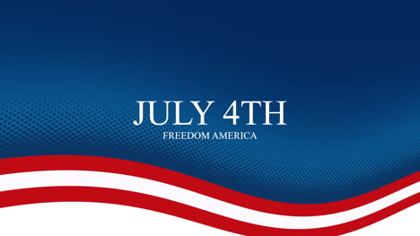 animated closeup text july 4th on holiday background 21