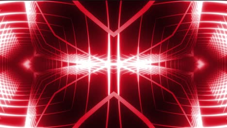 abstract red neon tunnel visual effects