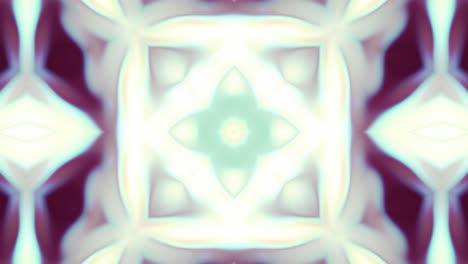 caleidoscopio blanco y púrpura animación de patrones abstractos, bucle sin costuras