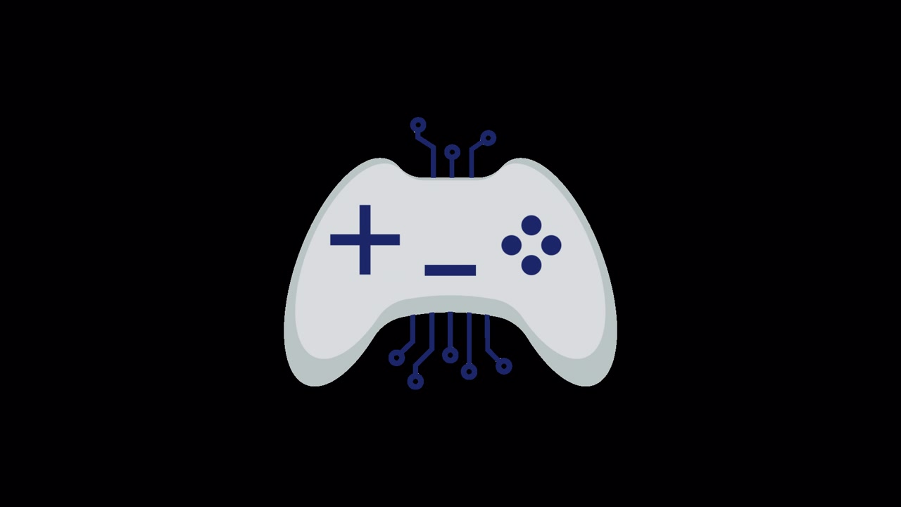 Animated Game Controller with Circuit Board Connections