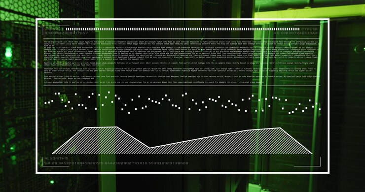 Animation of data processing over computer servers