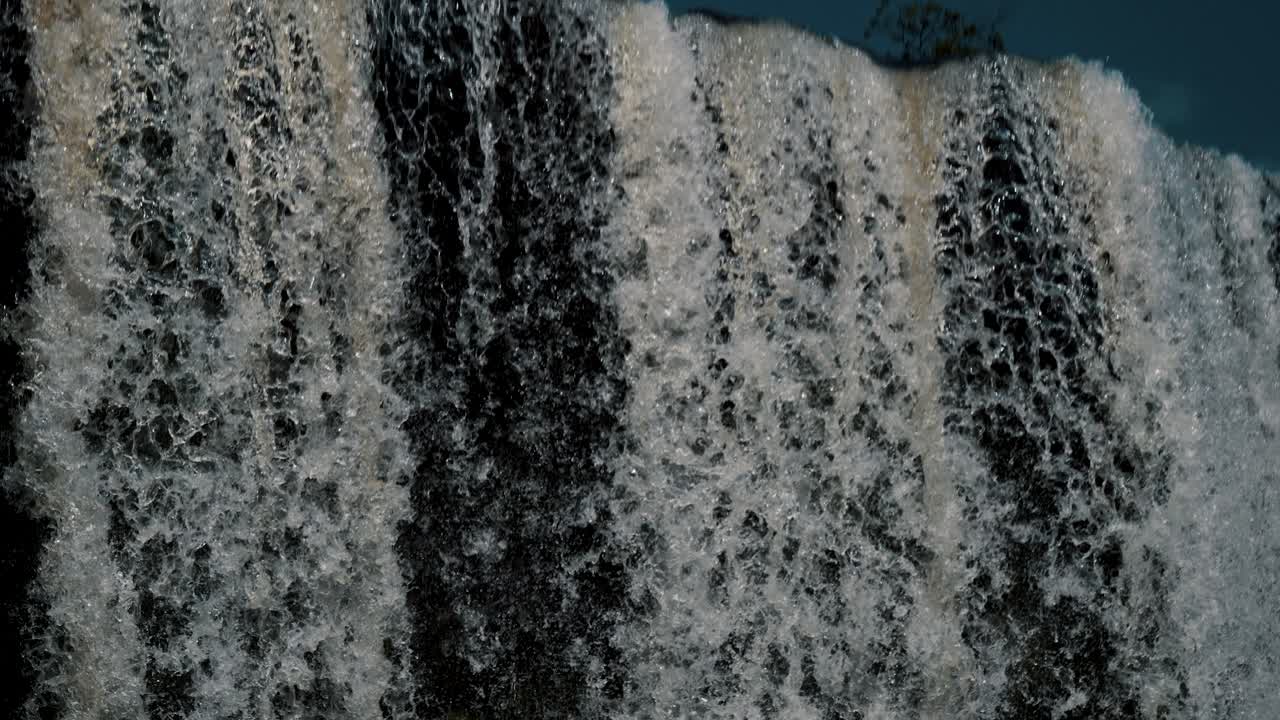 Powerful Cascades Of Iguazu Falls From The Brazilian National Park, South America