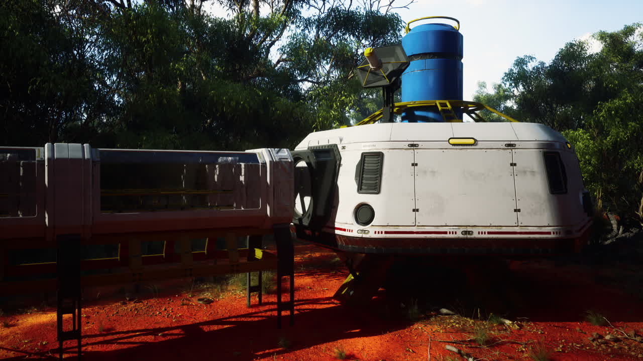 은 행성에서 미래의 우주선