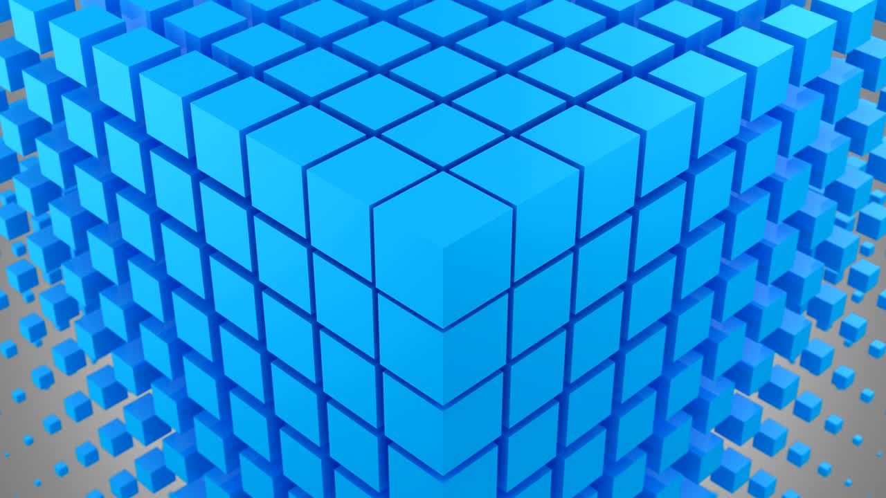 las cajas formaron una onda en el espacio