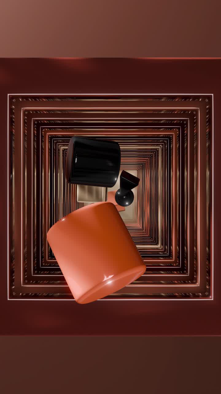 composición geométrica abstracta con cubos