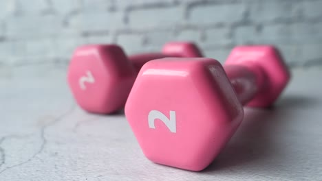 pesas rosadas de dos libras