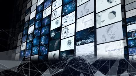tecnología 5g y ai, concepto de red de comunicación global.