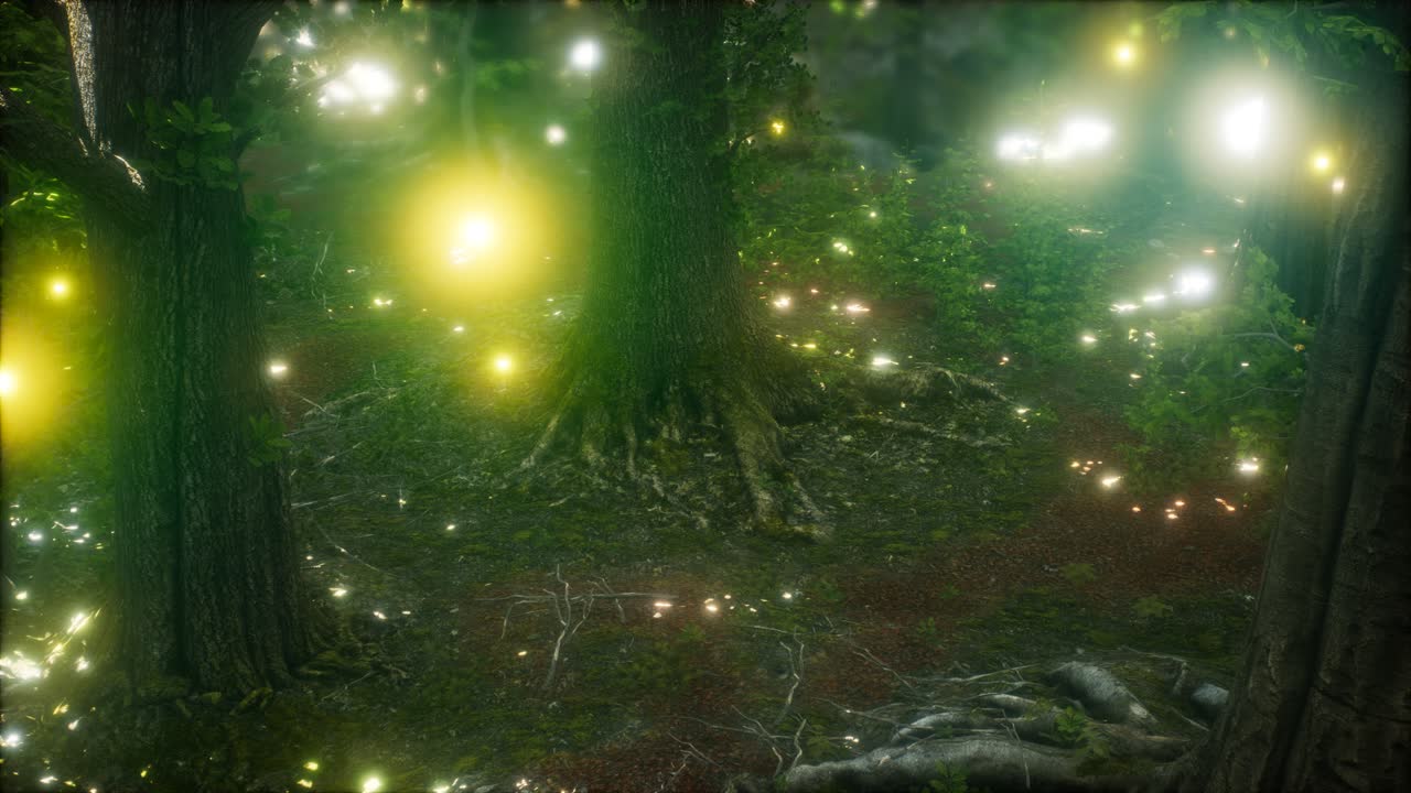 숲에서 날아다니는 반 ⁇ 불