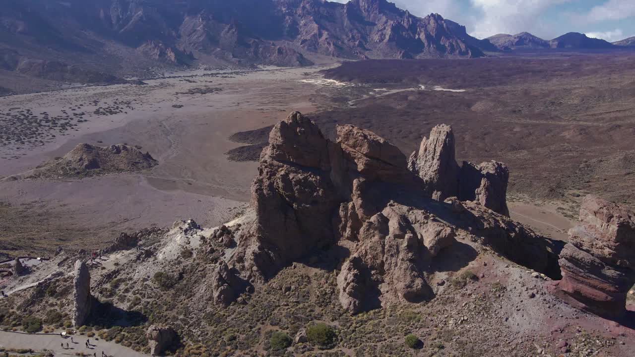 vista aérea de roques de garcía en tenerife las islas canarias, españa