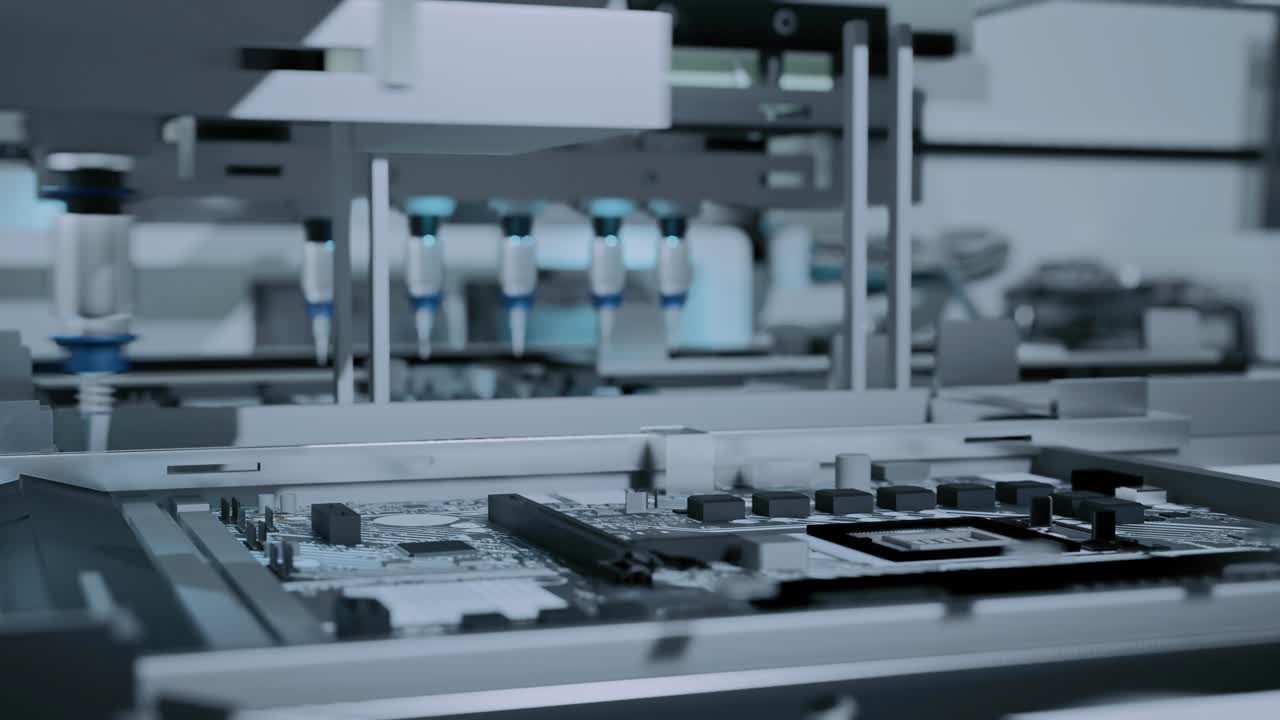 la máquina de placas de circuitos automatizados produce placas electrónicas digitales impresas