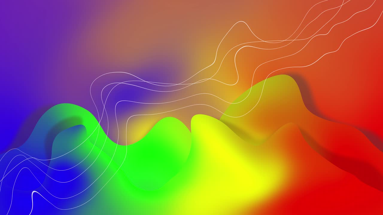 abstracts ondas líquidas coloridas de fondo.4k animación