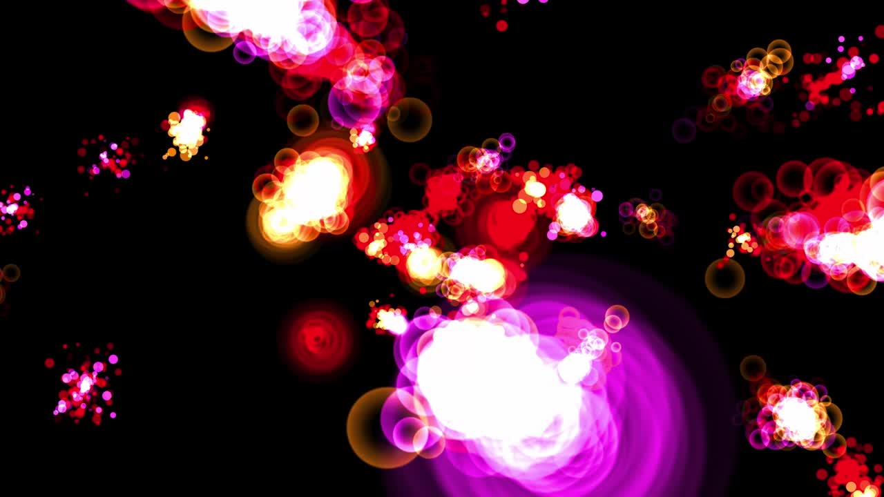 animación de partículas de forma de anillo gráficos de movimiento