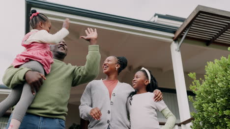property, success and family high five for new