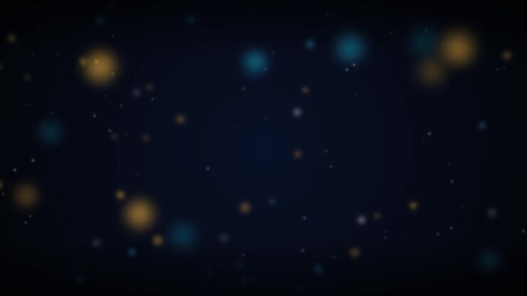 Abstract Background with Floating Glowing Particles