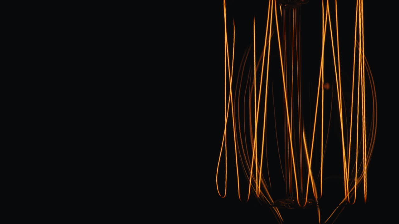 Macro Spiral Vintage An Incandescent Lamp Edison Prores Hq 422 10 Bit Video