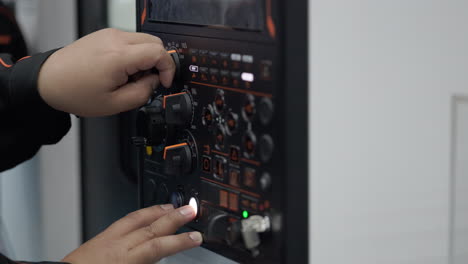operating a machine