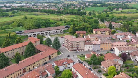 landscape view of palmanova’s integration into the surrounding italian countryside