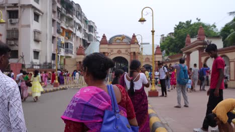 on the eve of durga puja, hindus gather at ganges for bathing and tarpan on mahalaya day.