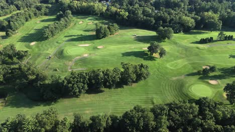 Aerial-Drone-footage-of-a-golf-course-Shot-in-60p