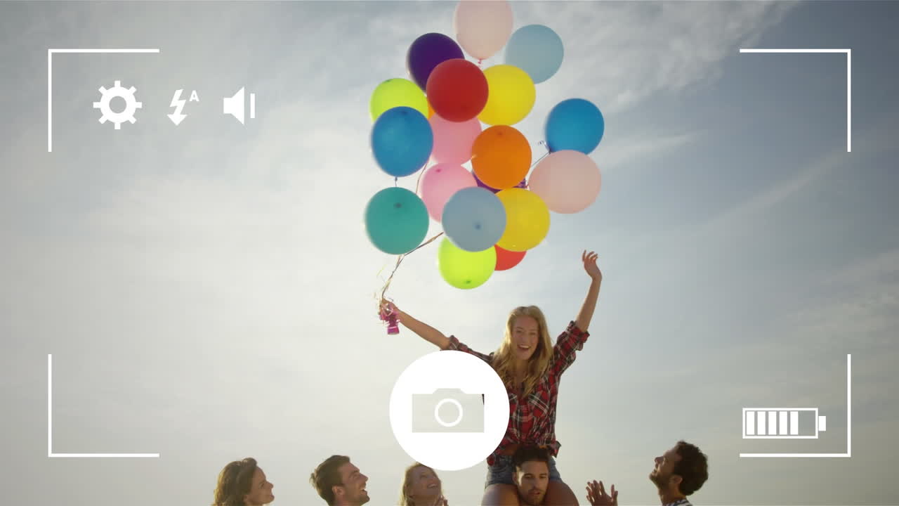 tomar fotos de amigos con una cámara digital