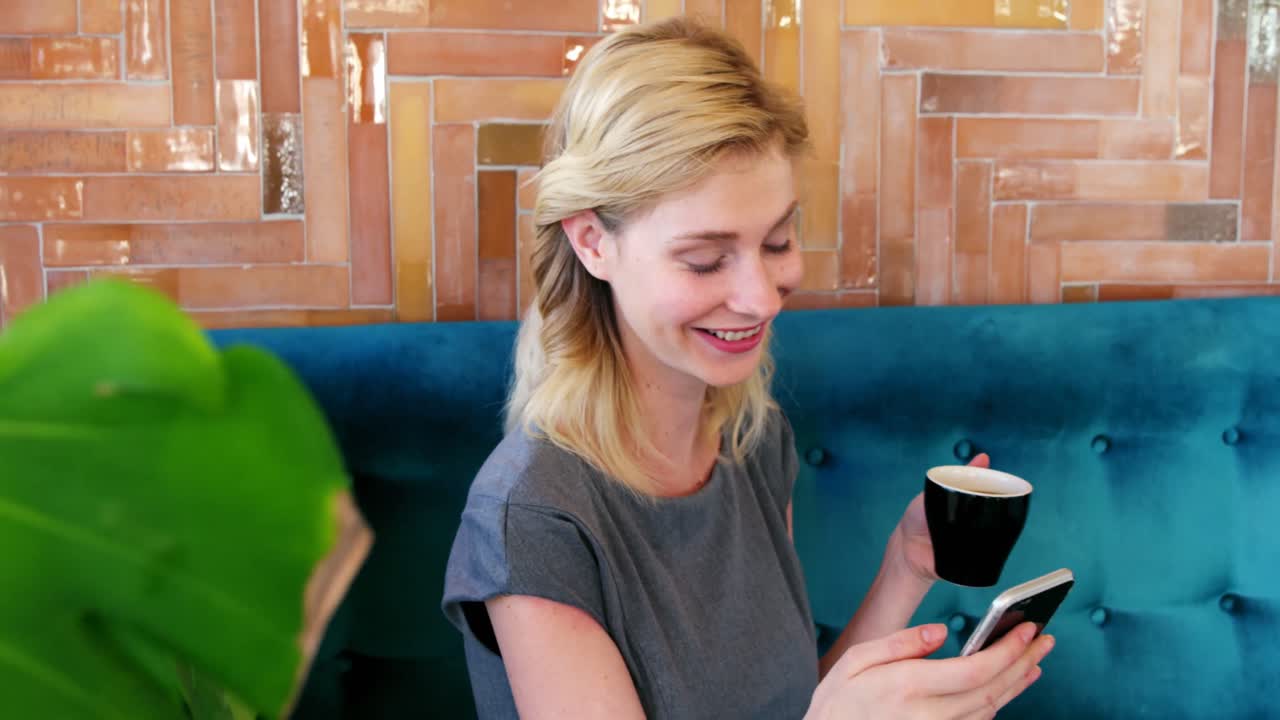 Woman using a smartphone