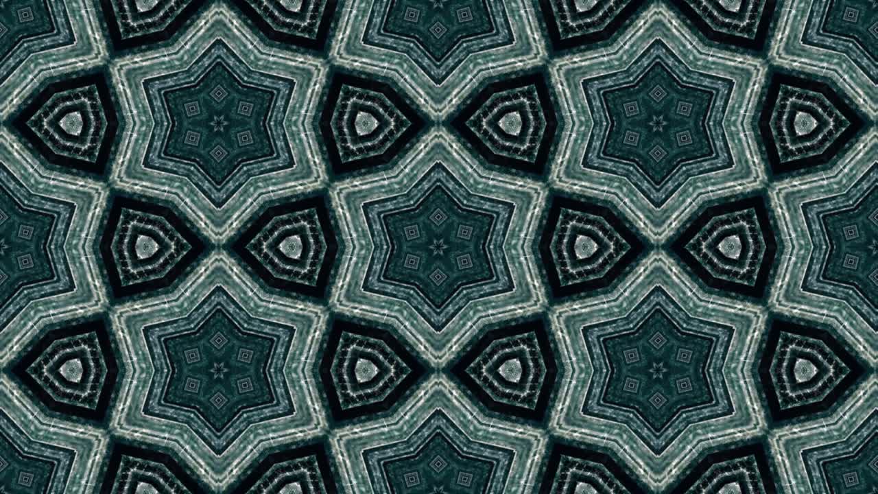 Abstract multicolored looping kaleidoscope animation.
