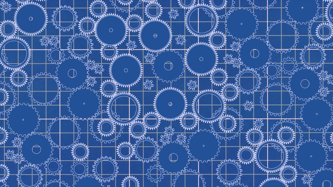 engranajes sistema giratorio caja de cambios plan de mecanismo 4k