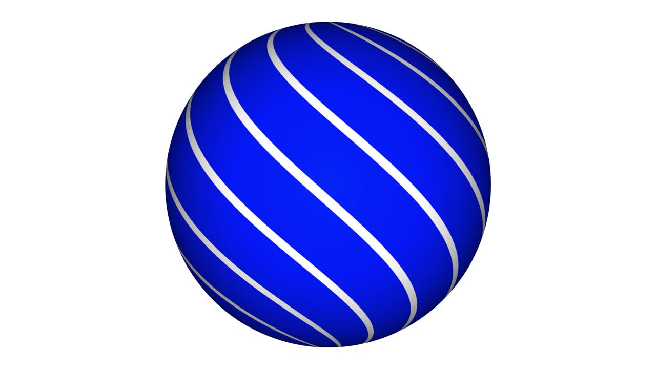 색 위에 움직이는 추상적인 다채로운 구. 줄무색 추상적인 구.