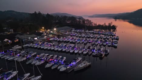 Bowness-Bay-Marina,-Cumbria,-Englisches-Seengebiet