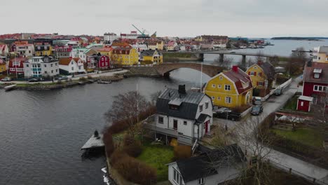 aerial view of picturesque houses on the swedish paradise island ekholmen in karlskrona, sweden-12