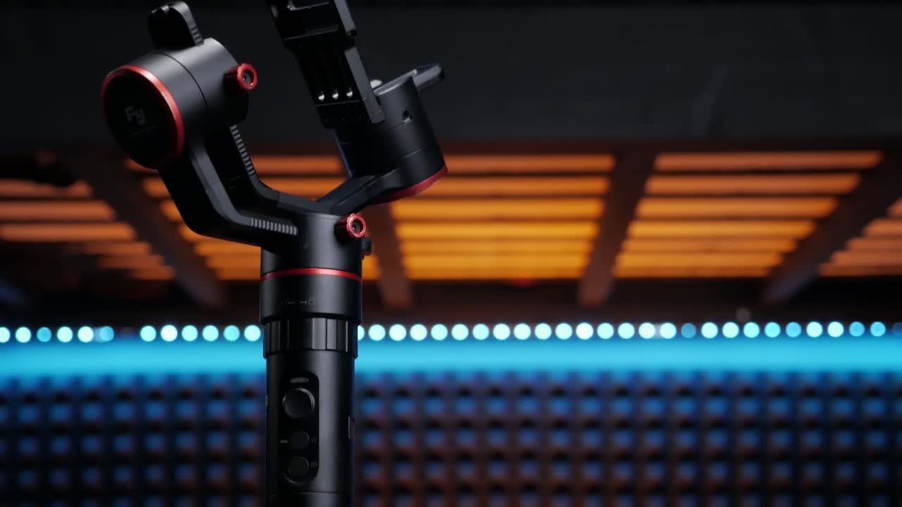 Tilt up showcasing a camera tripod