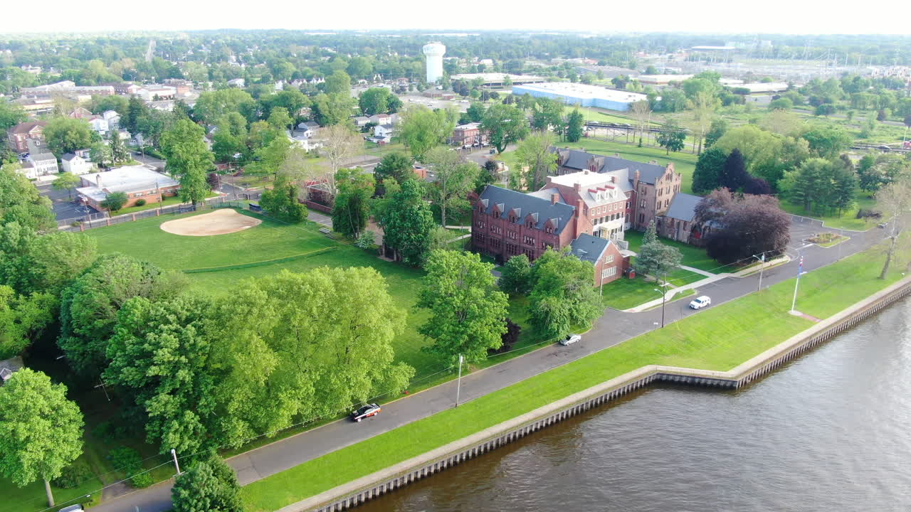 유서 깊은 벌링턴 카운티 뉴저지 상공 비행