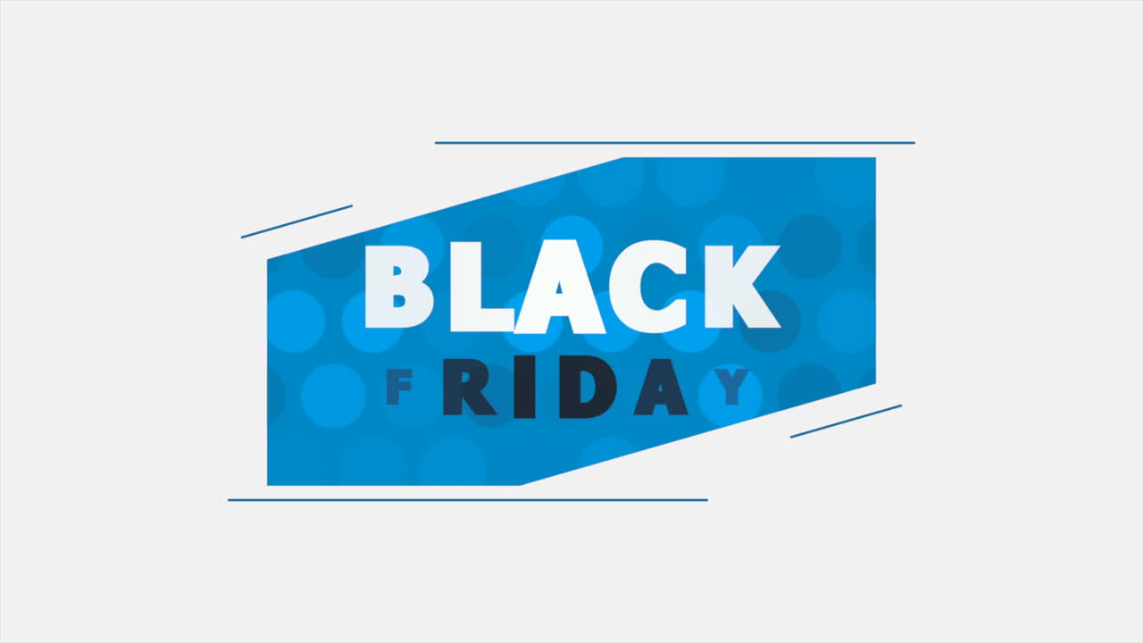 Black Friday dengan pola titik biru