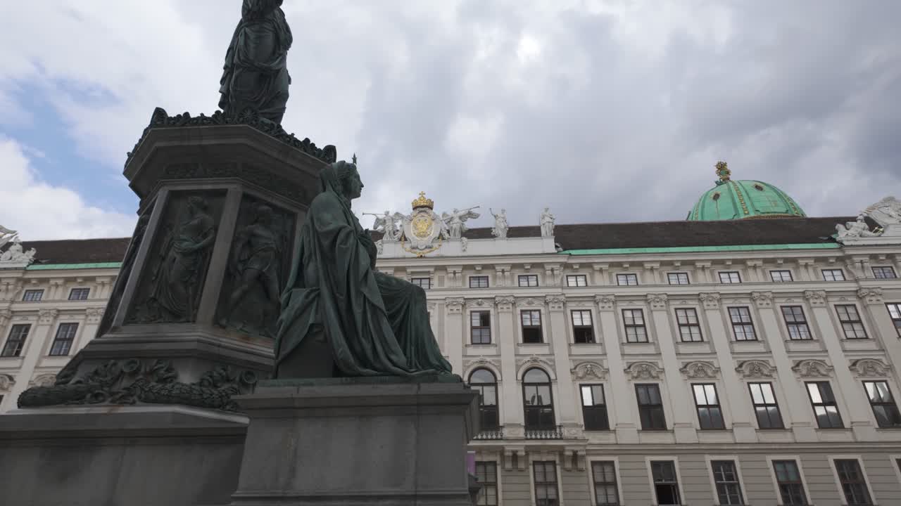 Monument in front of Hofburg Palace in Vienna