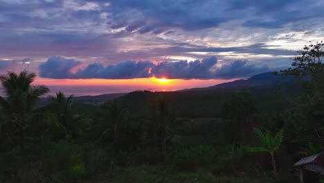 Coconut-trees-in-topical-mountain-landscape-of-tropical-island-on-Philippines