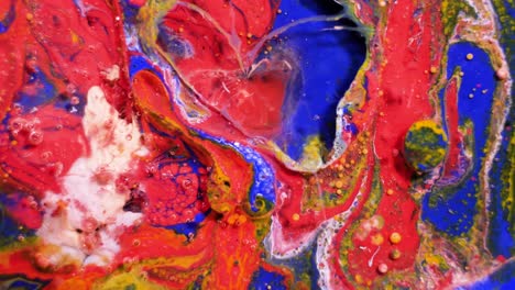 abstract colorful fluid art