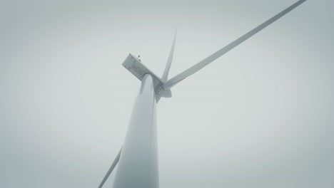 wind turbine in cloudy weather