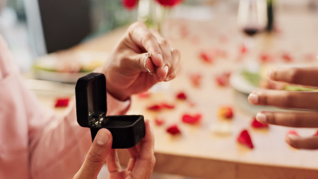 만적 인 약혼 제안