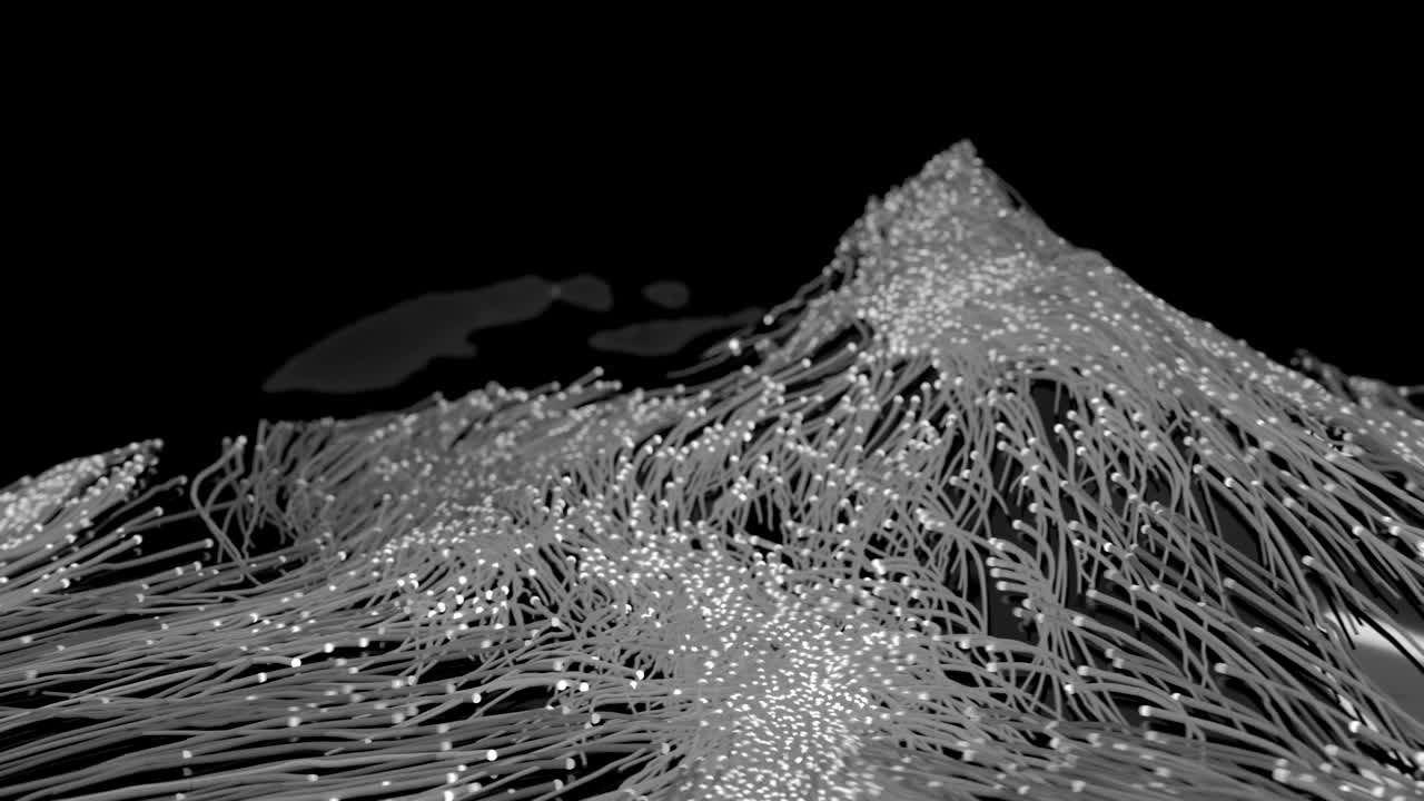 정상에 도달하는 네트워크 연결.