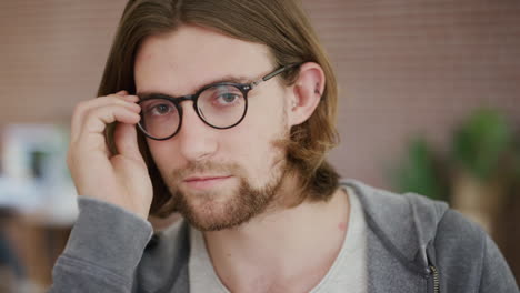 Vision,-glasses-and-face-of-businessman-in-office