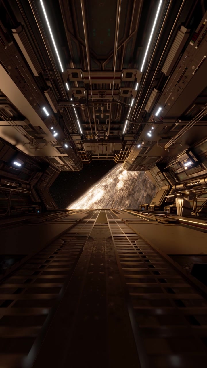 Corridoio spaziale futuristico