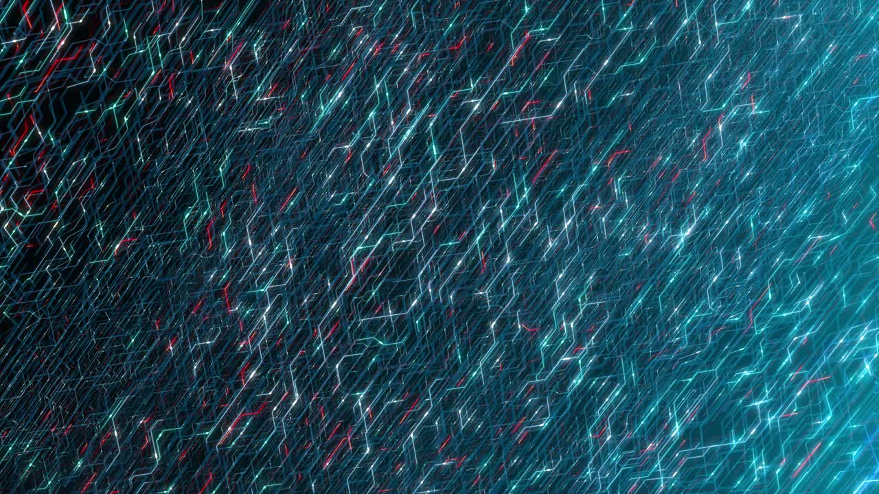 4k bucle sin costuras abstracto de la placa de circuitos electrónicos futurista.