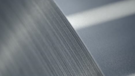 detail and texture form a coil coating in a aluminium factory