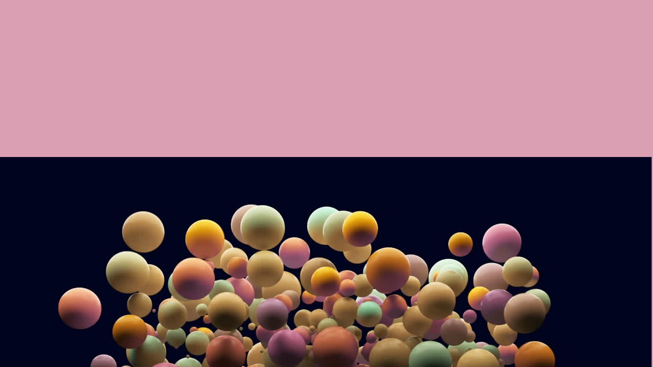 검은 바탕에서 움직이는 반점의 애니메이션