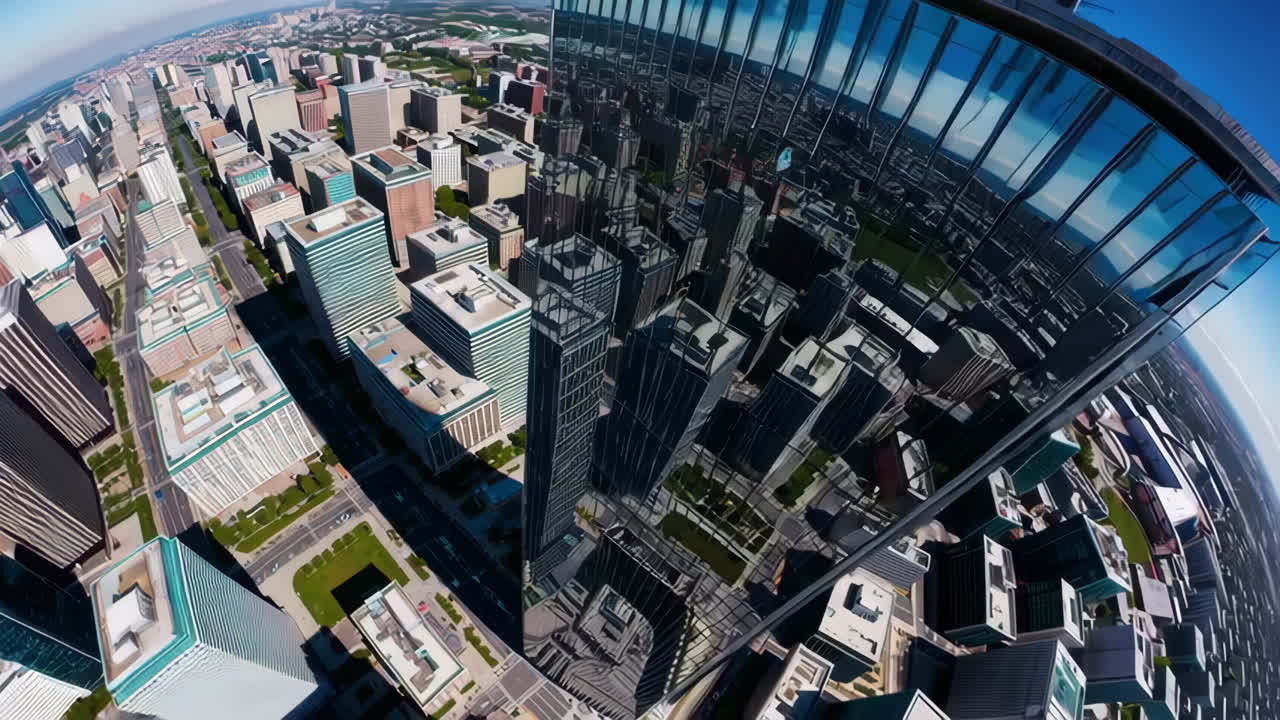 High Angle View of a Modern City