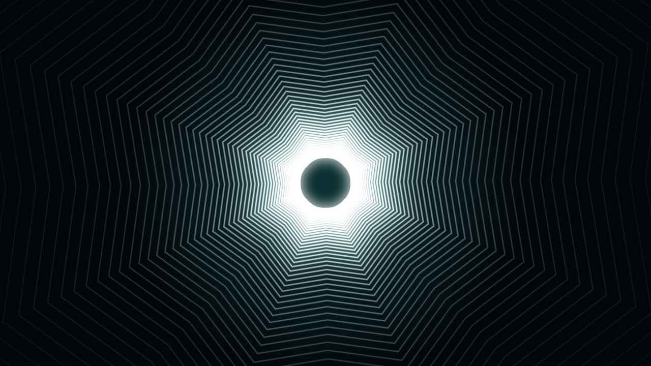 Abstract Geometric Pattern with Star and Tunnel Effect