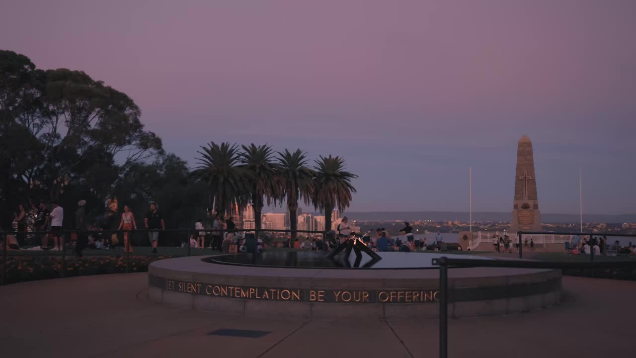 Sunset at Kings Park and Botanic Garden, Perth, Australia