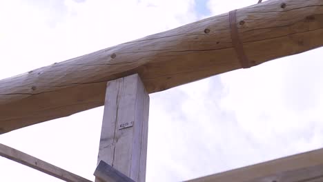 log cabin construction - timber framing details