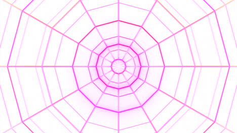 abstract pink geometric tunnel